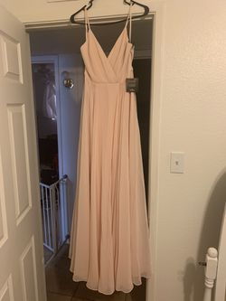 Lulu’s Maxi Dress (Size Small - Blush Pink)