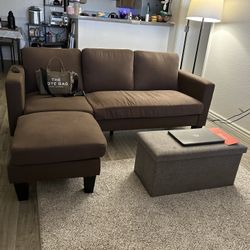Small Brown Couch