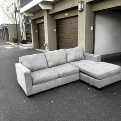 Grey L Shaped Sectional