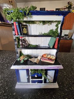 Handcrafted Vintage Royal blue Cabinet