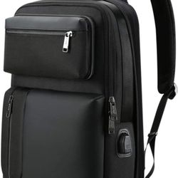 $130+tax On Amazon, BOPAI Travel Laptop Backpack for Men, Business Laptops Backpack 15.6 inch Water Resistant Anti Theft Backpack College Black

