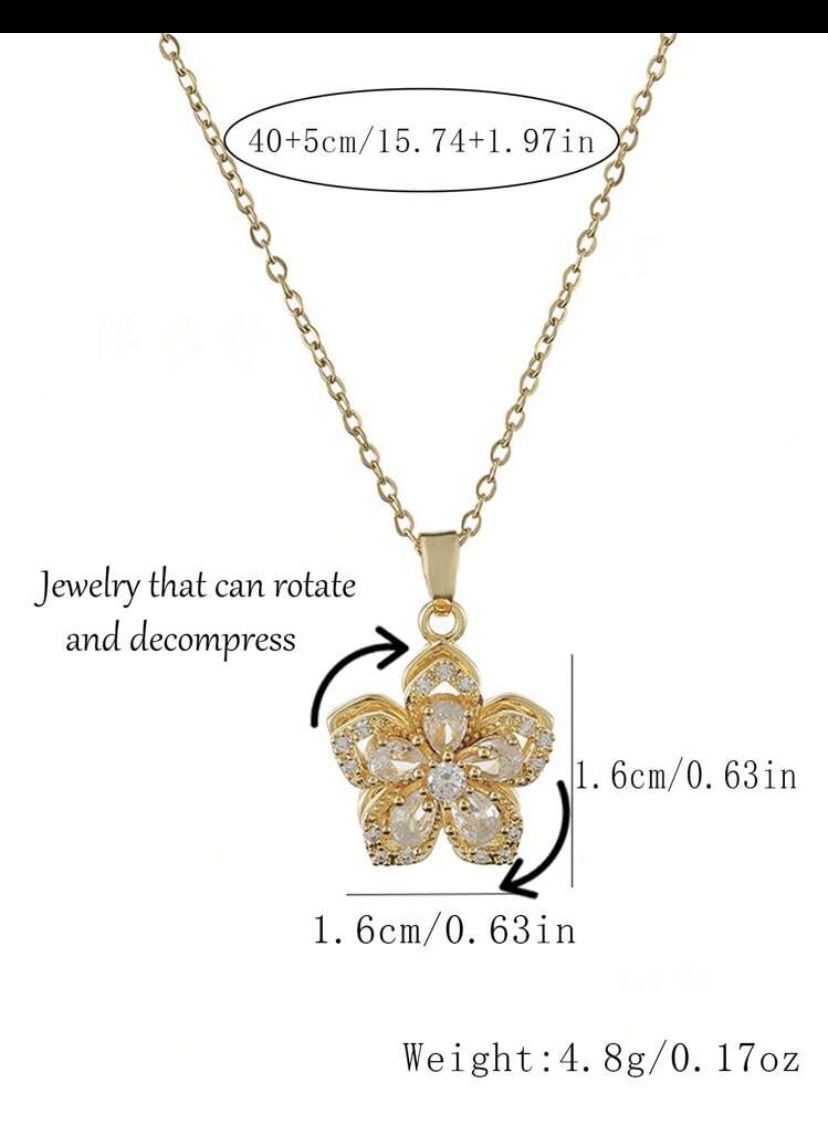 Spin Flower Necklace