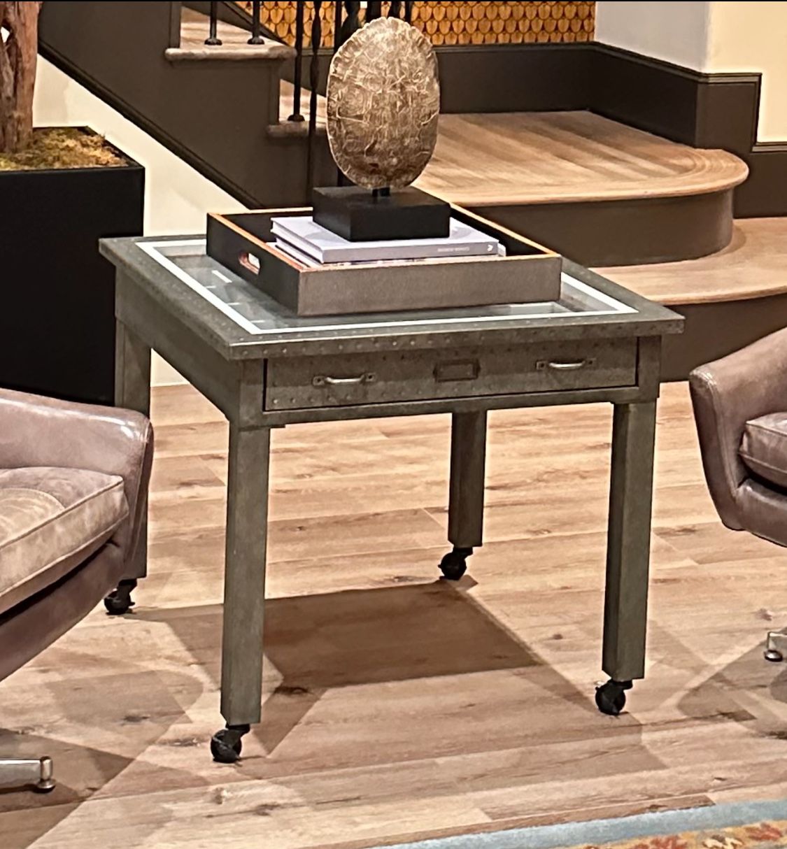 Restoration Hardware  VINTAGE CURATOR SQUARE TABLE