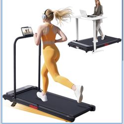 Walking Pad with Incline, 2026 Upgrade Electric Small Walking Pad with Handle Bar, 3.0HP Protable Walking Pad Treadmill with Handles and Incine for Ho