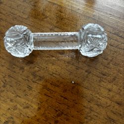 Vintage cut glass knife rest