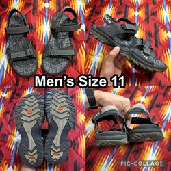 Vintage Nike ACG Sport Sandals Men's Size 11 Gray Hiking Trail Gear Adjustable
