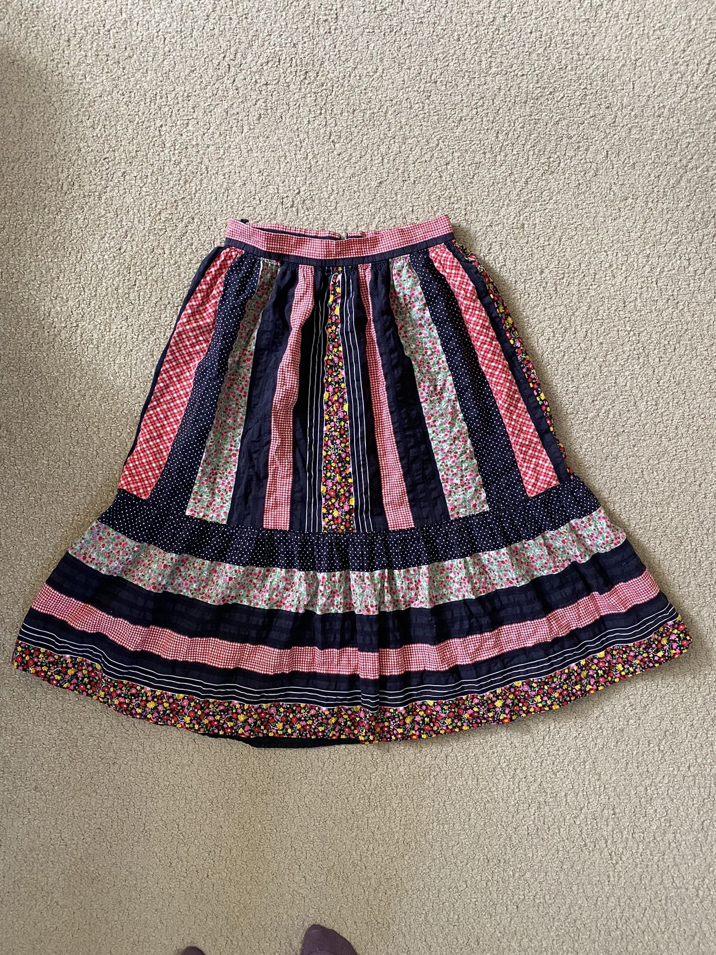 送料無料・70´S・Vintage】USED PATCHWORK SKIRT-