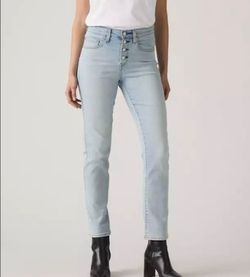 Levi's Women's 724 Button Fly High-Rise Slim Straight Jeans Size 30 NWT
