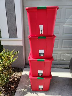 Mainstay 20 Gallon Latching Totes