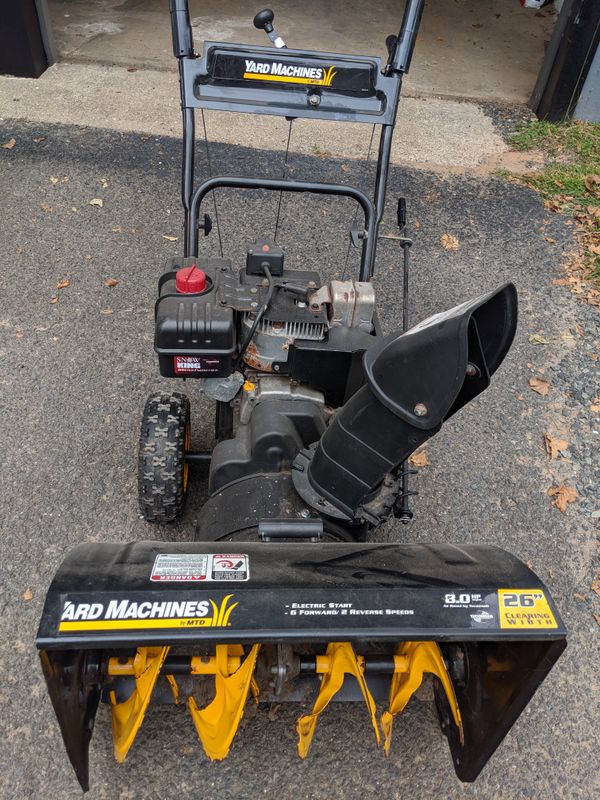 Yard Machines 26" Snow Blower for Sale in Livingston, NJ ...