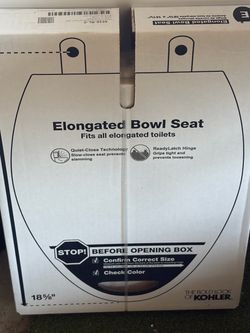 2 Kohler elongated toilet seat
