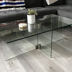 Solid Glass Coffee Table