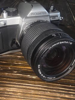 Vintage ProMaster 2500PK Super 35mm SLR Film Camera w/ 28-200mm Macro Lens