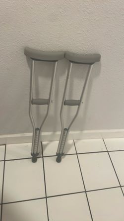 Aluminum Underarm Crutches Pair
