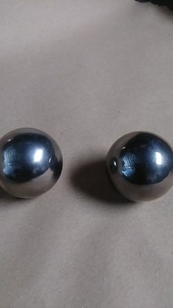 Stainless ball exercise therapeutic ball