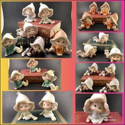 Vintage HOMCO Ceramic Pixies Elves Fairies Figurines—$10 EACH Firm (multiples of Each)