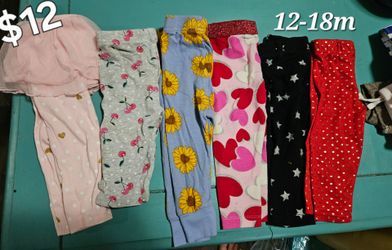 Baby Girl Leggings Bundle 12-18 Months