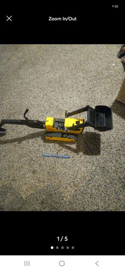Toy Excavator Construction Vehicle Yellow Black