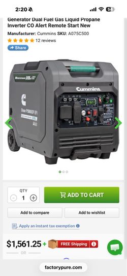 Cummings generator 3500