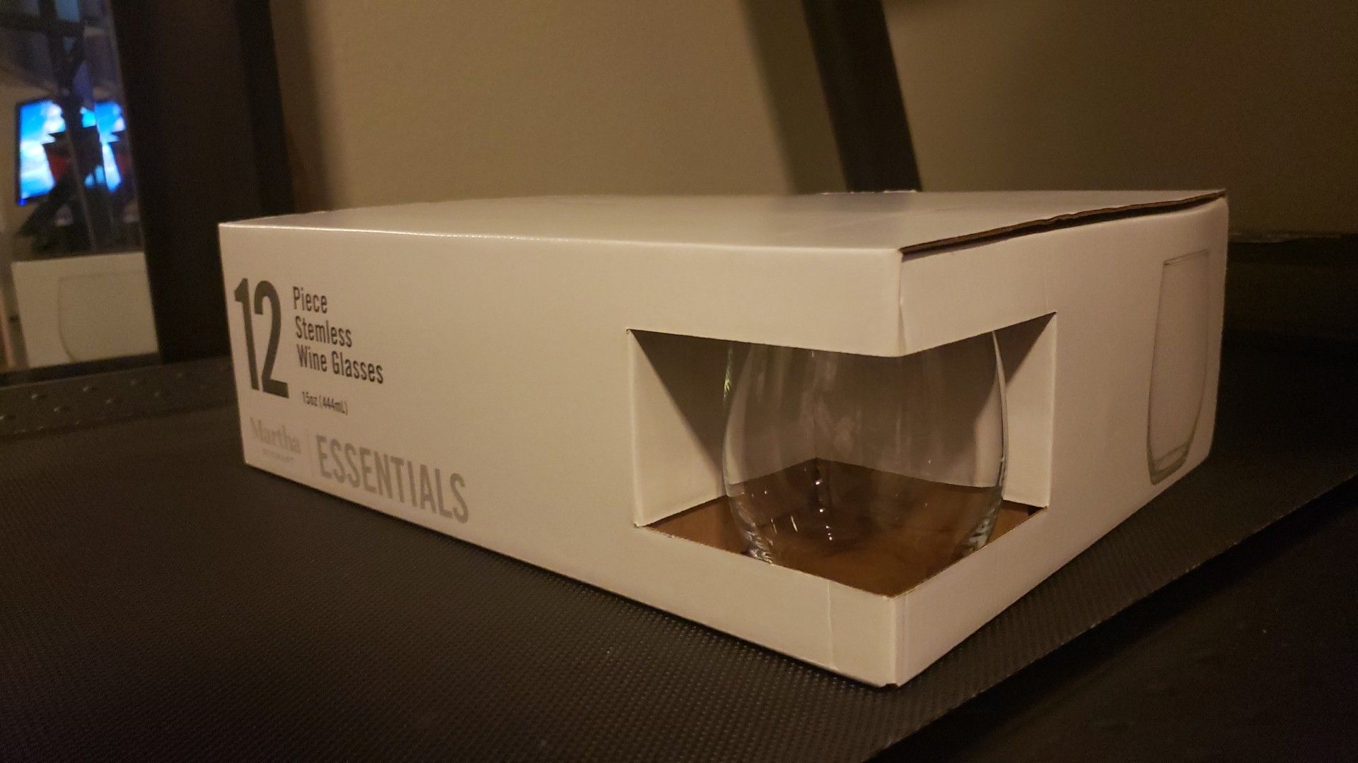 Martha Stewart Essentials 12-Pc. Stemless Wine Glasses Set
