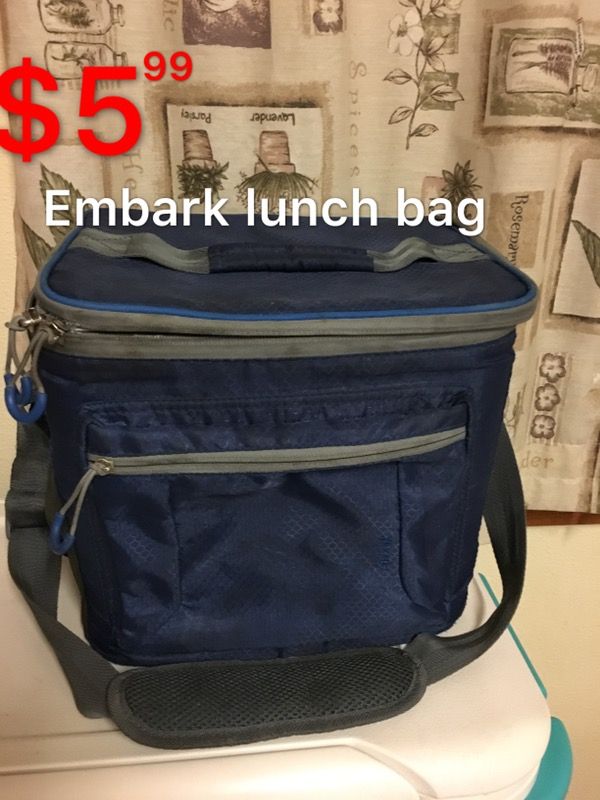 Embark blue spacious lunch bag