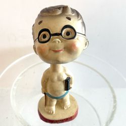 Vintage 1960s chalkware "Lawyer" bobblehead figurine   by Sonsco /Head Looks Up