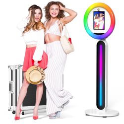 Portable iPad Photo Booth w/ RGB Lights & Carry Case