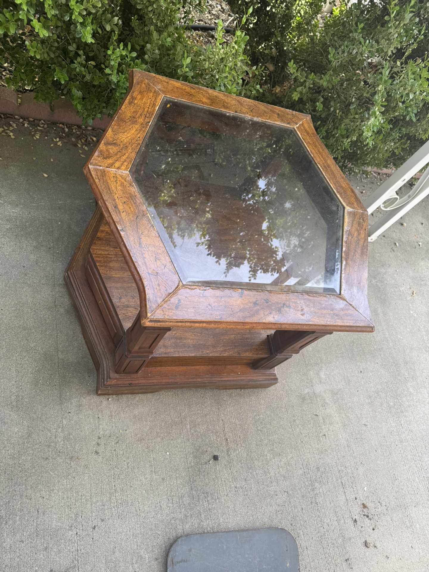 Glass End Table