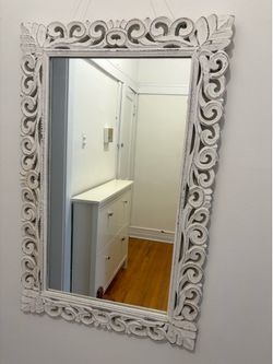White Ornate Mirror