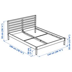 Full Size Wood Bed Frame - Like New