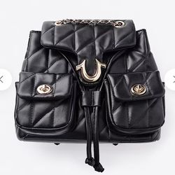 NEW True Religion Quilted Horseshoe Bag/Backpack With Tags!