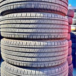 Set 225/55-19 Michelin Con El 80% De Vida 