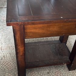 Dark Brown Side/ End Wooden Table 