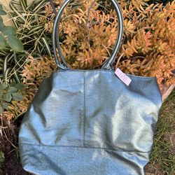 Metalíc Looking Green Sak’s Fifth Avenue Shoulder Bag