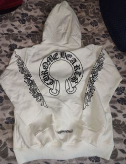 Chrome Hearts HorseShoe Floral Cross Sleeve Zip Up Hoodie multicolor