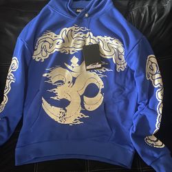 Blue And White Brand new Men’s Hellstar Hoodie 