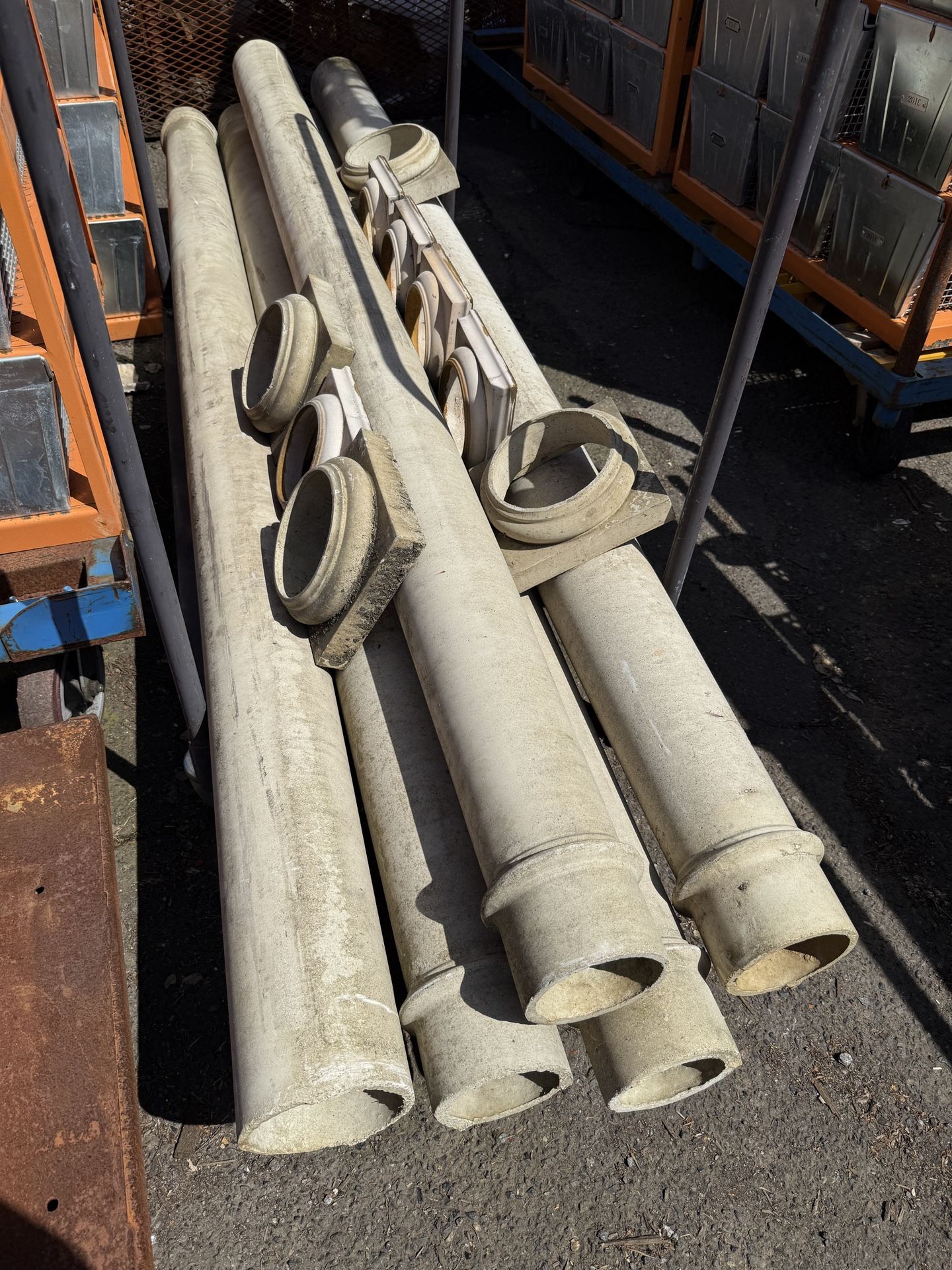 Tapered Fiberglass Columns with Caps