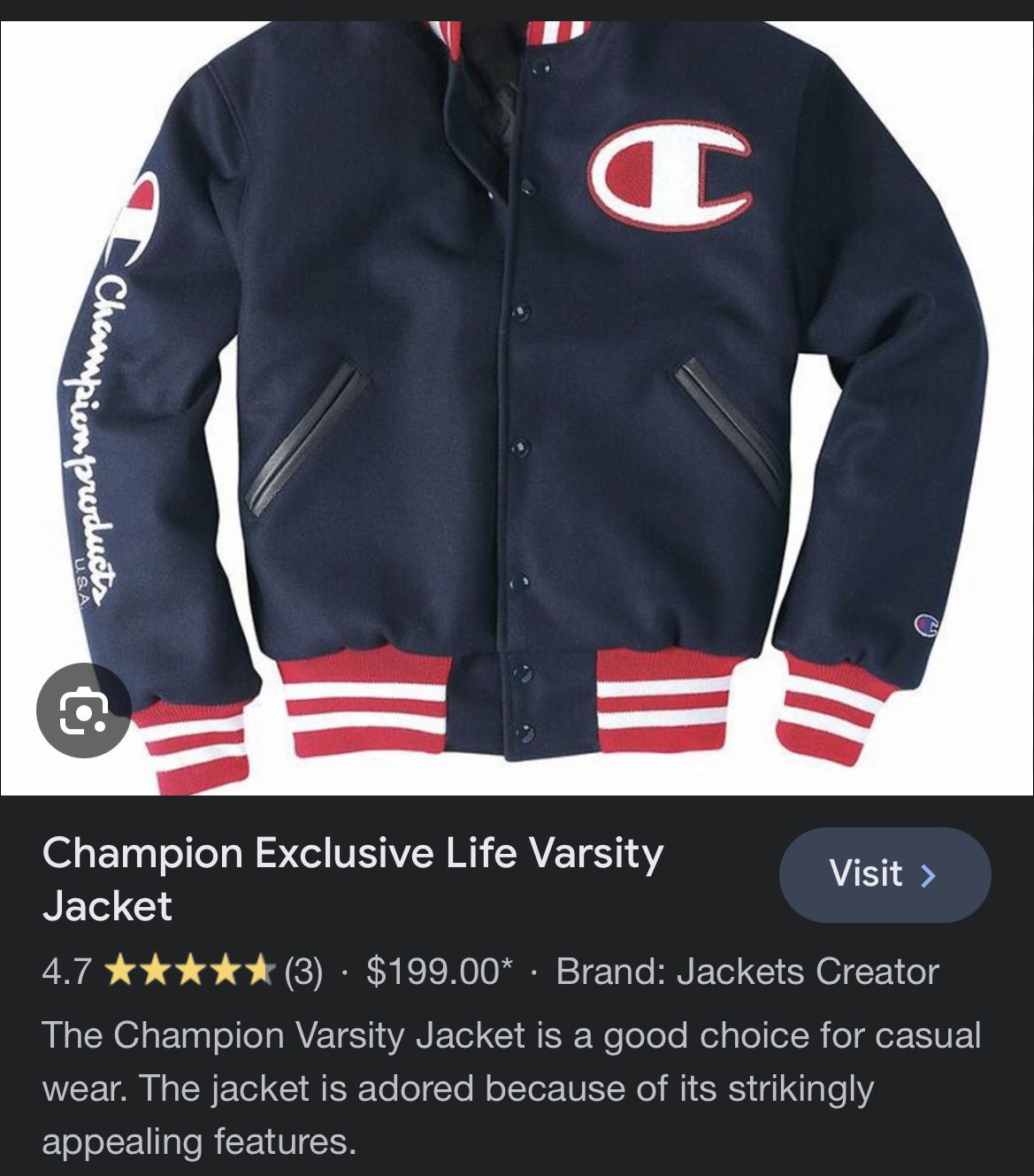 Champion Exclusive Life Varsity Jacket