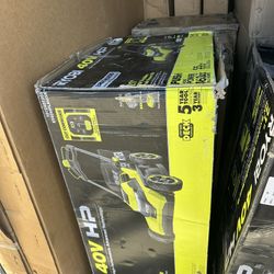 Hi everyone we this brand new in box law mower comes wt two battery and charger store price $694 wt tax  Here only $545 no tax come check out  We loca