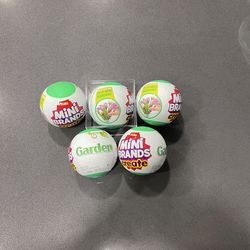 Mini Brands Create Garden NEW FACTORY SEALED  - Lot of 5 - ZURU Surprise Capsule