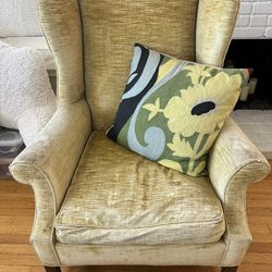 Green Velvet Armchair