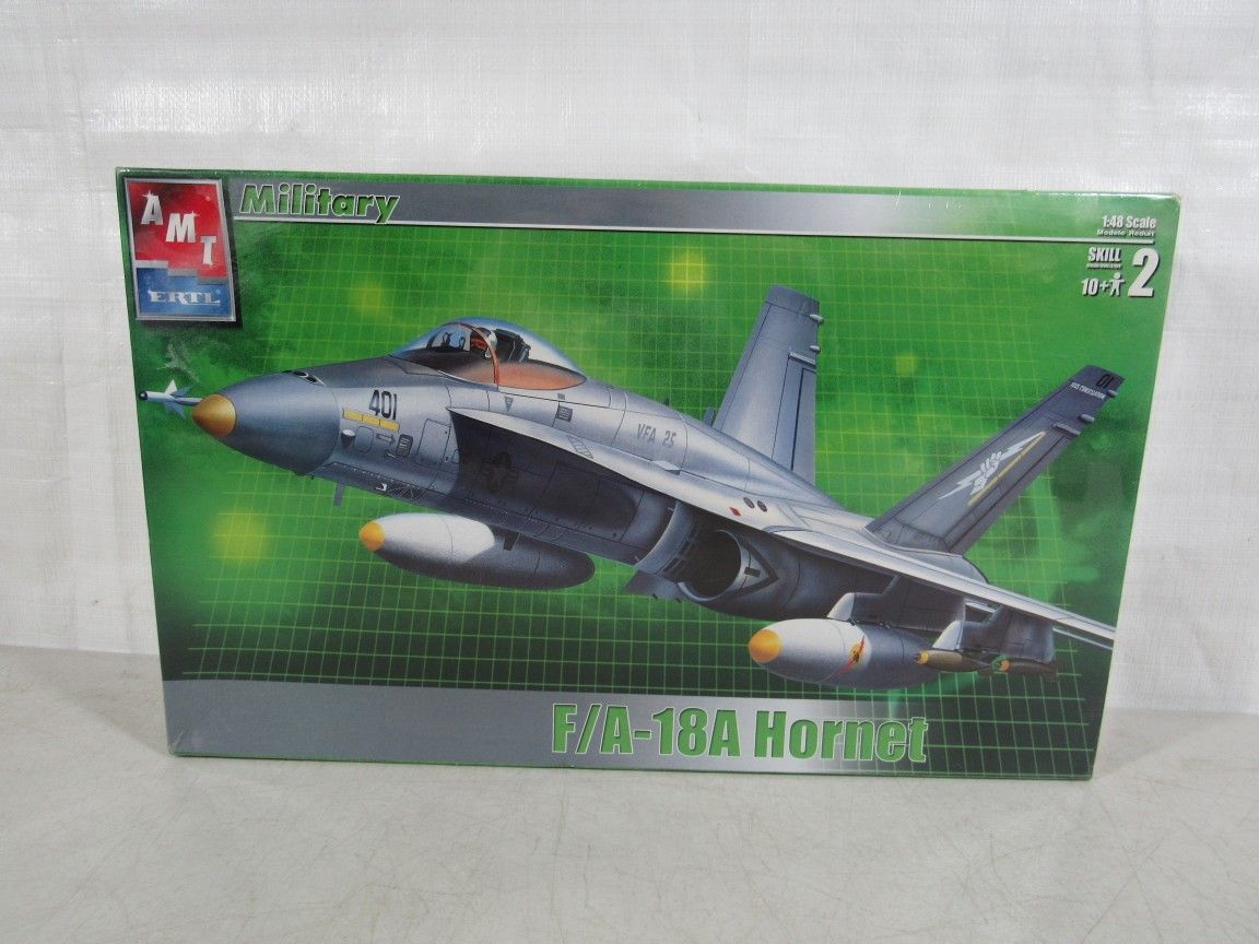 AMT ERTL F/A 18A Hornet 1:48 Scale Military Plane Model Kit~New Sealed
