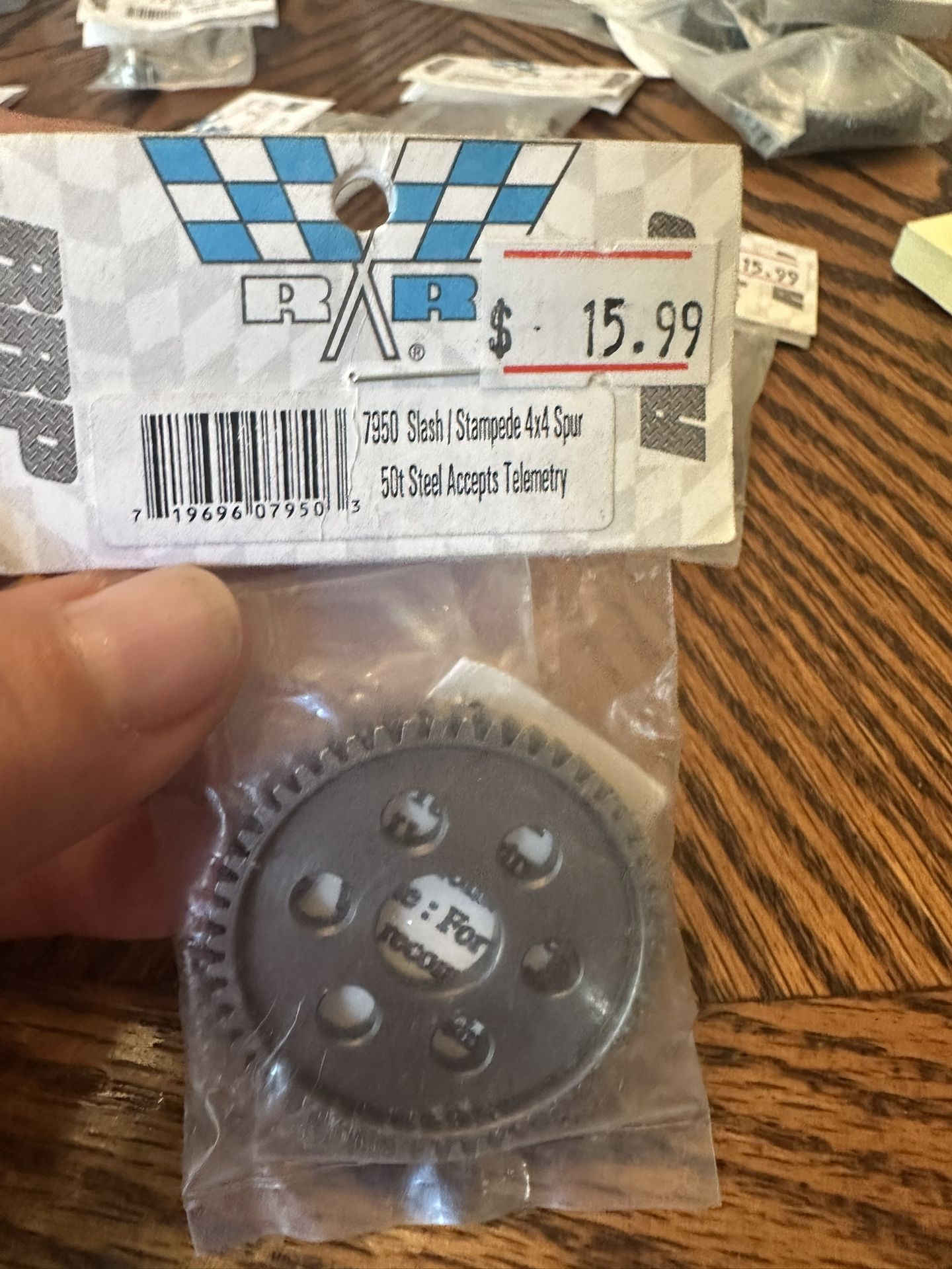 7950 Slash/stampede 4x4 Spur 50t Steel Accepts Telemetry