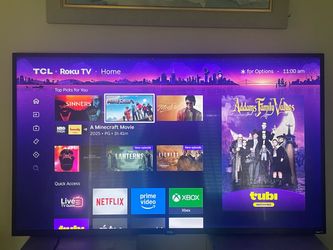 55 inch tcl Roku smart 4k UHD TV