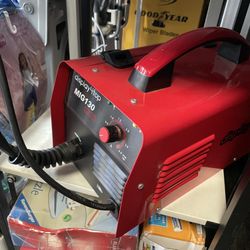 display4top Mig Welder, 130A Portable Welding Machine, Flux Core Wire Welder, MIG 130 Automatic Feed Welding Machine Equipment with Mask - 110V 