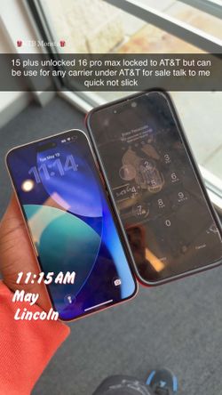 iPhone 15 plus unlocked $400 iPhone 16 pro max 500