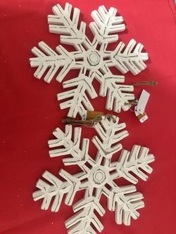 Rustic Wooden Snowflake Decor