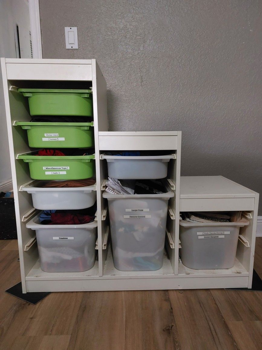 Trofast Ikea Toy Storage WITH BINS