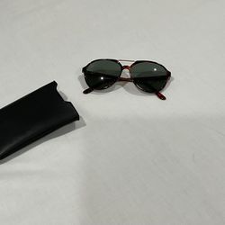Sunglasses - Saturn Brand - Turtle Print Plastic Frame Black Lens