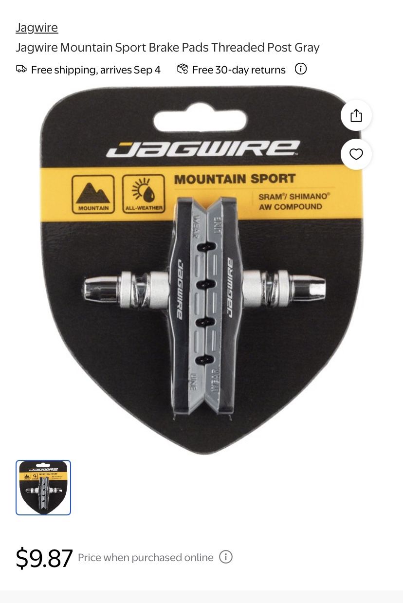 Jagwire Brake Pads Box With 15 Pairs